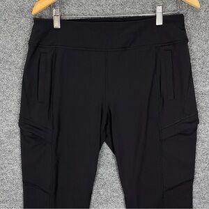 Duluth Trading Women’s NoGA Namastash Slim Leg Pants Womens M Black 28” Inseam